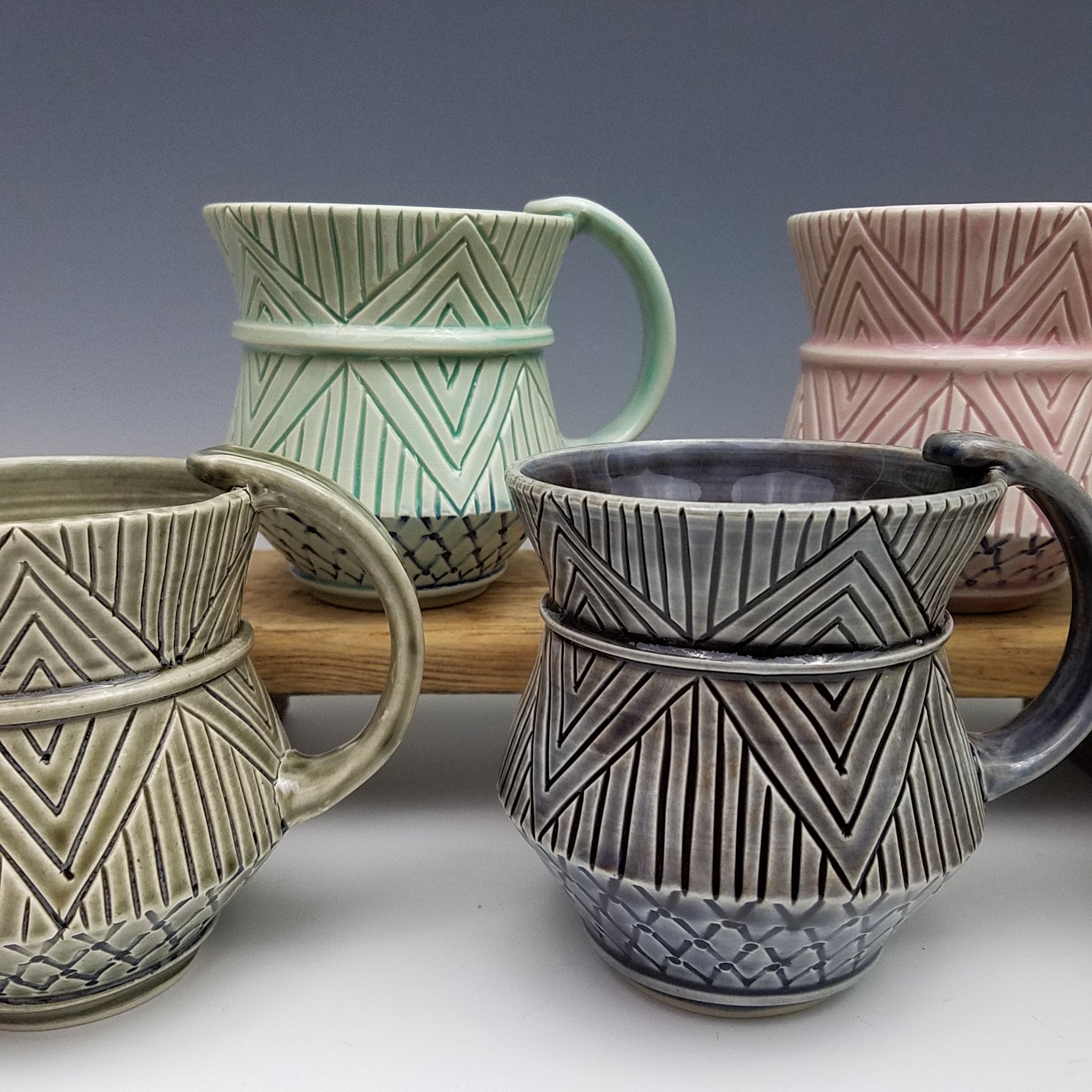Crystal Cut Coffee Mugs